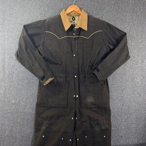 Schaefer Outfitter Duster Coat Jacket Men Small Riding Ranchers Cowboy Vintage